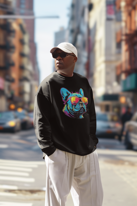 Colorful Bulldog  Sweatshirt