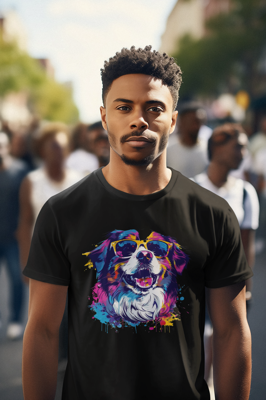 Colorful Dog Art Tee