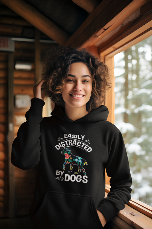 Easily Distracted by Dogs Hoodie